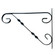 Gardenized Decorative Scroll-Design Metal Wall Bracket for Hanging Bird Feeders Wind Chimes Lanterns and Flower Pots Ideal for Indoor & Outdoor Patio Garden Porch or Balcony Decor