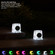 Gardenised Outdoor Rechargeable Speaker with Multi-Color LED Light Decorative Audio System for Patio Lawn Yard Backyard Garden and Landscape Use