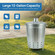 Gardenised Silver Galvanized Steel Outdoor Incinerator Can Large Garden Waste Burner Bin with Lid Ventilation Holes & Raised Legs for Yard Patio Backyard Leaves Paper and Household Debris