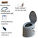 Portable Travel Toilet For Camping and Hiking