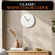 Clockswise 12-Inch Modern Minimalist DIY Wall Clock Blank Wooden Dial Decorative Timepiece with Paintable Surface for Creative Customization Personalized Home Decor and Craft Projects