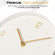 Clockswise 16-Inch Decorative Wall Clock Step Movement Mechanism Metal Frame Dial and Pendulum Design Battery-Operated Timepiece for Living Room Hallway or Office Décor