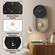 Clockswise 16-Inch Decorative Wall Clock Step Movement Mechanism Metal Frame Dial and Pendulum Design Battery-Operated Timepiece for Living Room Hallway or Office Décor