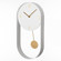 Clockswise 16-Inch Decorative Wall Clock Step Movement Mechanism Metal Frame Dial and Pendulum Design Battery-Operated Timepiece for Living Room Hallway or Office Décor