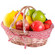 Oval Willow Basket with Double Drop Down Handles