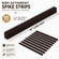 Pack of 10 Plastic Bird Deterrent Spikes for Birds, Pigeon, Squirrel, Raccoon, Crow, and Cat Anti-Climb Strips to Deter Theft - Suitable for Wall, Windowsill, Railing, Fence, and Roof - Grey