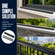 Pack of 10 Plastic Bird Deterrent Spikes for Birds, Pigeon, Squirrel, Raccoon, Crow, and Cat Anti-Climb Strips to Deter Theft - Suitable for Wall, Windowsill, Railing, Fence, and Roof - Grey