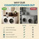 Basicwise 54" Washer and Dryer Countertop Organizer Rack with Raised Split-Level Shelf Laundry Machine Topper Folding Clothes Surface Space-Saving Storage Solution for Organized Laundry Rooms