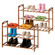 Basicwise Bamboo Shoe Rack with Open Shelves Set of 2 Natural Footwear Organizer & Shoe Stand for Entryway Bedroom Closet Hallway and Small Space Organization Freestanding Floor Storage