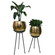 Tall Metal Floor Flower Planter Holder with Stand, Modern Decorative Floor Flower Holder, Perfect for Your Entryway, Living Room, or Dining Room Decor