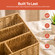Wickerwise Handwoven Paper Rope Desktop Organizer for Mail & Files