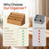 Wickerwise Handwoven Paper Rope Desktop Organizer for Mail & Files