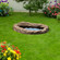 Faux Rock Fiberglass Garden Decorative Water Pond, Sandstone Outdoor Patio Waterfall Pond