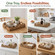 Wickerwise Decorative Seagrass Serving Tray with Handle