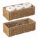 Wickerwise Set of 2 Handwoven Decorative Seagrass Storage Baskets