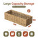 Wickerwise Set of 2 Handwoven Decorative Seagrass Storage Baskets