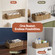 Wickerwise Set of 2 Handwoven Decorative Seagrass Storage Baskets