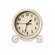 Clockswise Vintage Round Tabletop Clock with Distressed Frame, Ornate Scroll Base & Antique-Inspired Design for Mantel, Counter and Shelf Display in Living Rooms, Bedrooms, and Offices