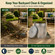 Gardenised Round Galvanized Steel Trash Can with Lid and handles Durable Metal Storage Bucket for Backyard Lawn Garden and Yard Use Weather-Resistant Garbage Can for Indoor and Outdoor