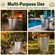 Gardenised Round Galvanized Steel Trash Can with Lid and handles Durable Metal Storage Bucket for Backyard Lawn Garden and Yard Use Weather-Resistant Garbage Can for Indoor and Outdoor