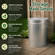Gardenised Round Galvanized Steel Trash Can with Lid and handles Durable Metal Storage Bucket for Backyard Lawn Garden and Yard Use Weather-Resistant Garbage Can for Indoor and Outdoor