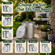 Gardenised Round Galvanized Steel Trash Can with Lid and handles Durable Metal Storage Bucket for Backyard Lawn Garden and Yard Use Weather-Resistant Garbage Can for Indoor and Outdoor