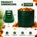 Gardenised 72-gallon Heavy-Duty Self-Standing Collapsible Leaf Bag with Handle and Sturdy Scoop for Leaves - Portable Yard Grass Clipping Rake, Garden Debris Grabber for Lawn Care and Outdoor Cleanup