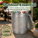 Gardenised Round Galvanized Steel Trash Can with Lid and handles Durable Metal Storage Bucket for Backyard Lawn Garden and Yard Use Weather-Resistant Garbage Can for Indoor and Outdoor