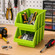 Basicwise Stackable Easy-Access Plastic Storage Organizer Basket