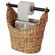 Rustic Toilet Paper Holder-Magazine Basket