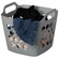 Flexible Plastic Carry Laundry Basket Holder Square Storage Hamper with Side Handles