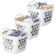 Flexible Plastic Carry Laundry Basket Holder Square Storage Hamper with Side Handles