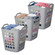 Flexible Plastic Carry Laundry Basket Holder Square Storage Hamper with Side Handles