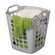 Flexible Plastic Carry Laundry Basket Holder Square Storage Hamper with Side Handles