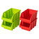 Basicwise Red & Green Stackable Easy-Access Storage Organizer Basket