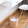 Natural Water Hyacinth Round Waste Basket