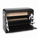 Basicwise Shoe Storage Bench with Leather Cushion – Classic Black Wooden Entryway, Fold-Out Hidden Double Shoe Rack, Easy Assembly, Comfortable Seat, Mudroom & Foyer Organizer