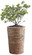 Wicker Banana Rope Tall Floor Planter with Metal Pot