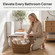 Vintiquewise Seagrass Decorative Bathroom Basket – Handwoven Magazine Rack, Storage Organizer for Small Essentials, Washcloths and Toiletries, with Wooden Rod Toilet Paper Holder for Easy Dispensing