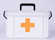 White Empty Medical Box for Home Emergency Supplies, Travel, Car, and Dorms – Compact First Aid Box with Handle, Detachable Tray and Locking Lid – Medical Organizer and First Aid Kit Storage