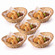 Set of 5 Natural Bamboo Oval Storage Bread Basket Storage Display Trays