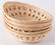 Set of 5 Natural Bamboo Oval Storage Bread Basket Storage Display Trays