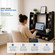 Floating Wall-Mount Desk with Shelves, Space-Saving Laptop Workstation for Writing, Study, Bedroom, Living Room, Office