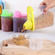 BPA-Free Food Storage Containers with Lid - Perfect for Storing Flour, Sugar, Grains, Rice, Cereals, and Baking Supplies for Better Kitchen Organization - Set of 3 in Green, Pink, and Yellow