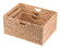 Vintiquewise Hyacinth Basket - Rustic Handwoven Multipurpose Foldable Storage Organizer Decorative Laundry Totes and Woven Storage Bin for Bedroom, Living Room, Bathroom, Pantry and Closet