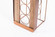 Vintage Decorative Metal Bottle Shaped Freestanding 4 Wine Bottle Holder