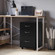 Mobile File Organizer Cabinet with 3 Drawers and Rolling Casters - Perfect for Home Office and Workspace - Fits Under Desk for Convenient Storage of Letters and Documents