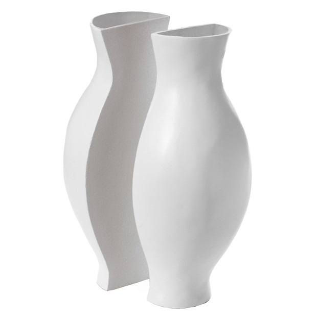 Tall Narrow Vase, Sleek Split Vase, Modern Floor Vase, Decorative Gift, Vase for Interior Design, 24.5 Inch Vase for Wedding Dinner Table Party Living Room Office Bedroom