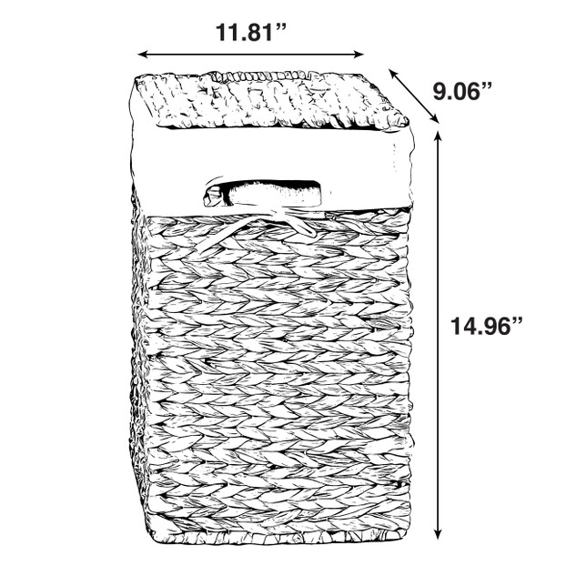 Buy Wholesale QI004242 Handmade Rectangular Water Hyacinth Wicker ...