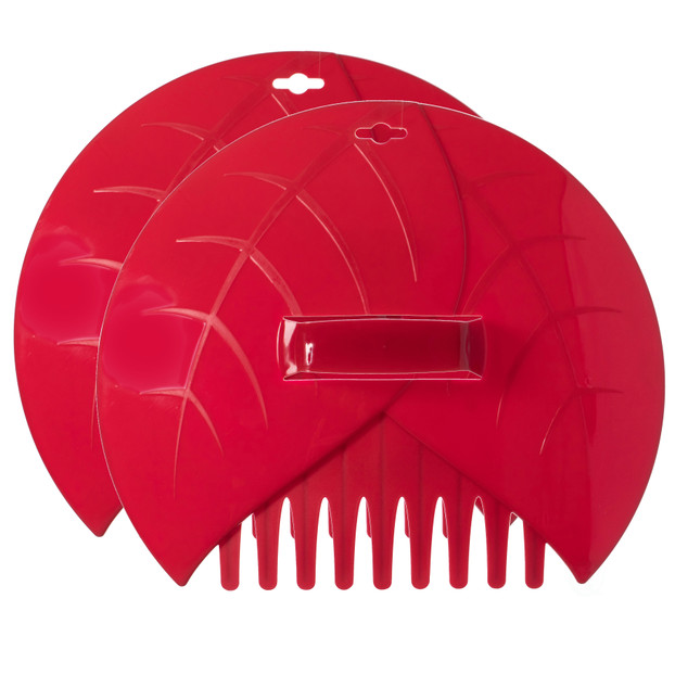 Decorative Pair of Leaf Scoops, Hand Rakes for Lawn and Garden Cleanup